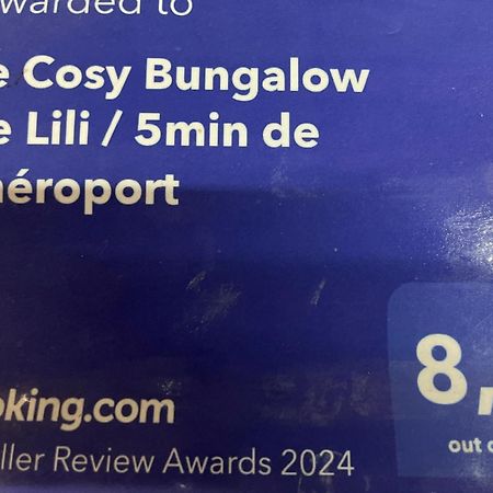 לז אבים Le Cosy Bungalow De Lili / 5Min De L'Aeroport מראה חיצוני תמונה