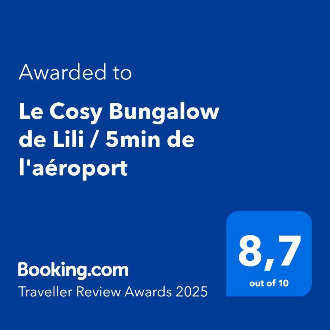 לז אבים Le Cosy Bungalow De Lili / 5Min De L'Aeroport מראה חיצוני תמונה